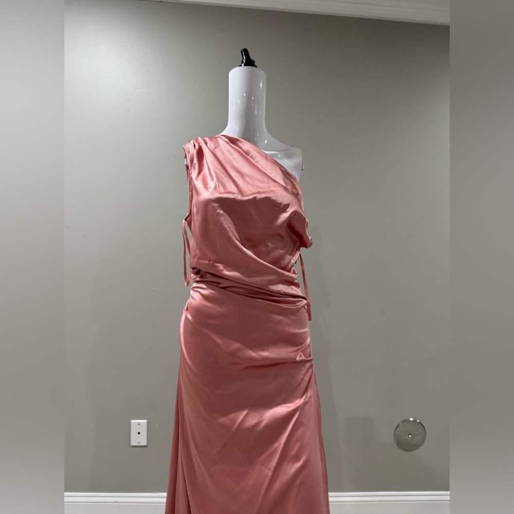 $695 STAUD PHARE SILK DRESS ROSE size 8 - Picture 12 of 15